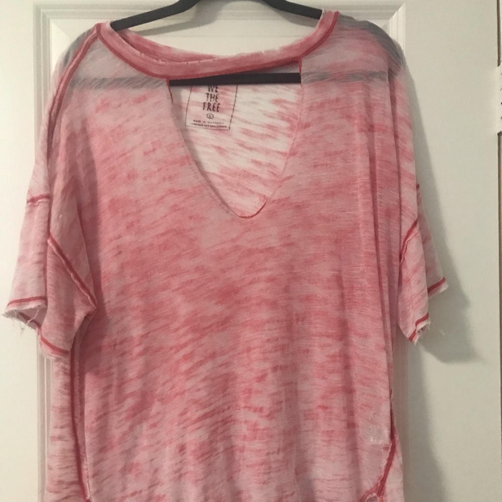 Free People- We the Free Jordan neck cut out tee
